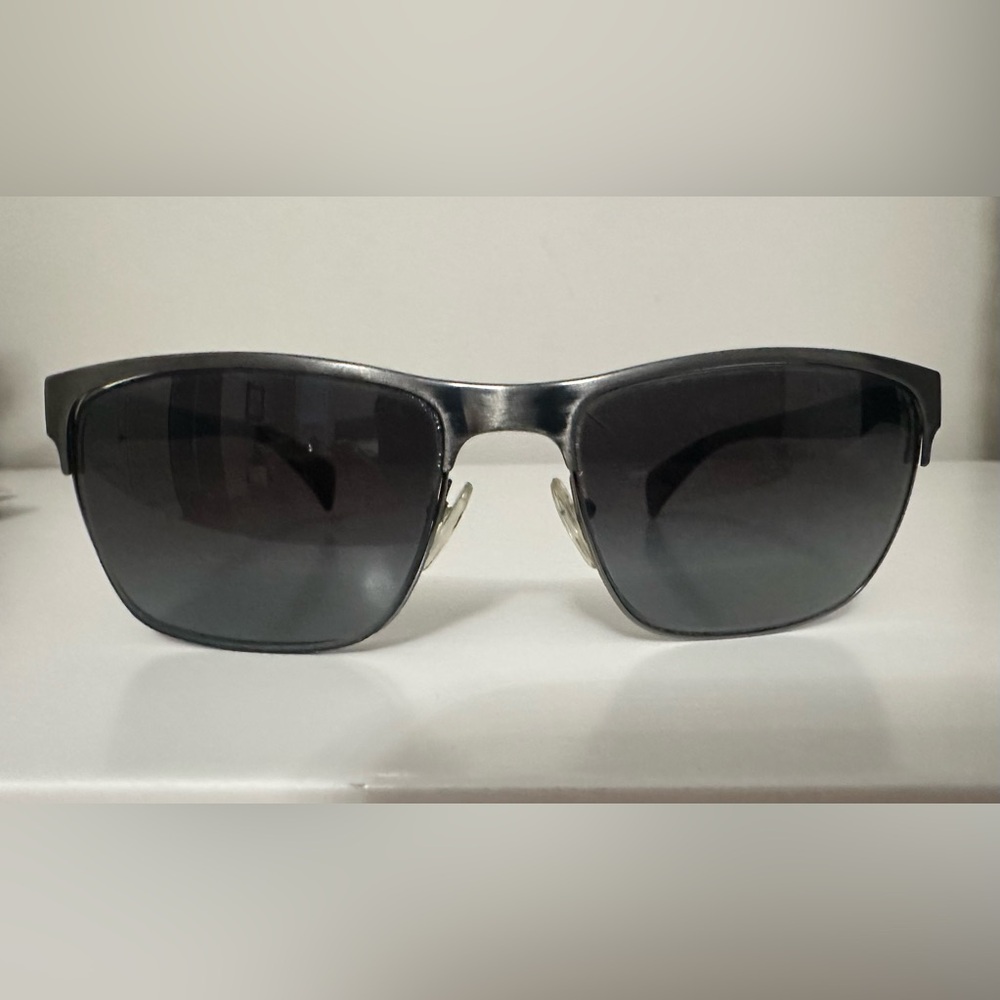 Prada Black & Steel Gray Sunglasses